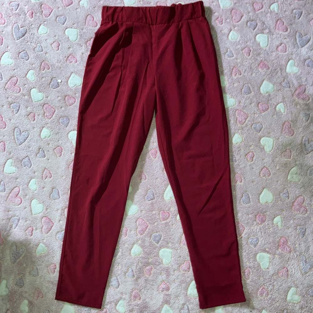 Red Woman’s causal Trousers